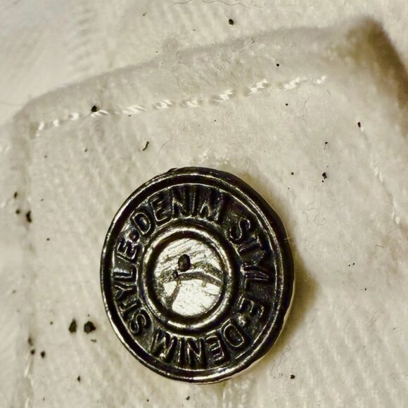 Wren + Glory - Rare White Denim - “It’ll Be All Right” - hand painted with - Picture 5 of 9